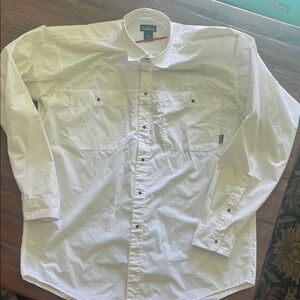 Mens PATAGONIA Snap Front Dress Shirt size L